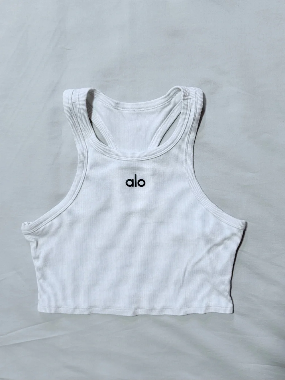 Alo Aspire Tank Top Black and White Small - Picture 3 of 8